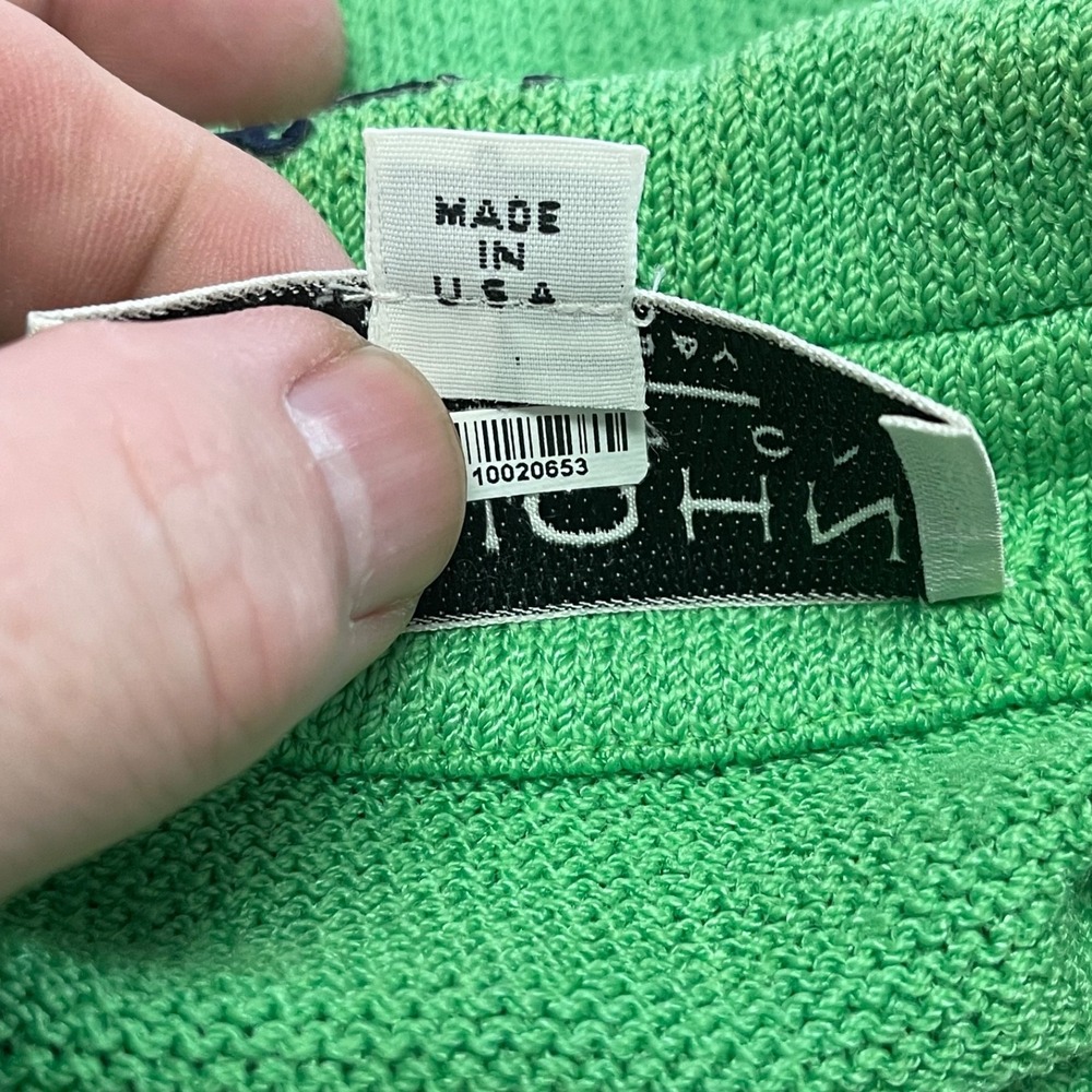 Vintage St. John Collection By Marie Gray Santana Knit Green Blazer Jacket Sz 10 - Picture 16 of 16